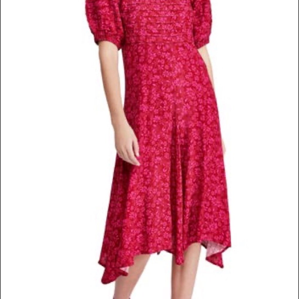 Free People Jessie Ditsy Floral Print Midi Dress
